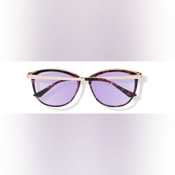Elegant Kay Unger K629 Sunglasses - Pink & Tortoise - Picture 2 of 6